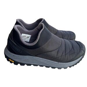 Merrell Mens Nova Size10 Sneaker Moc Slip On Shoes Black Waterproof Vibram Sole